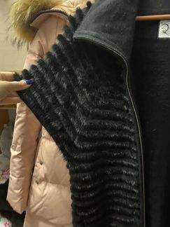 Жилет из норки на кашемире