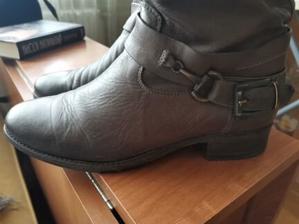 Сапоги женские кожаные