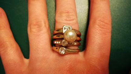 Серьги, кольца