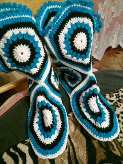 Сапожки крючком