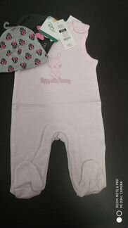 Пакет новых вещей для девочки от 0-3 мес