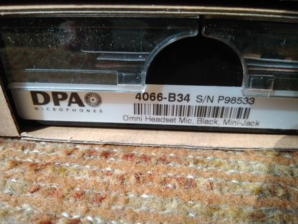 DPA 4066-B34 Миниатюрный микрофон всенаправленный
