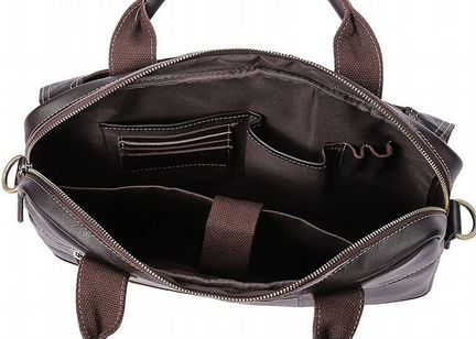 Мужская кожаная сумка А4 для ноутбука новая LB135