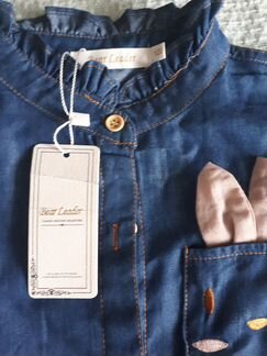 Новая рубашка для девочки 120