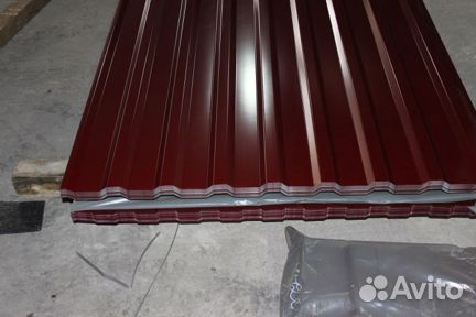 Профнастил вишневый
