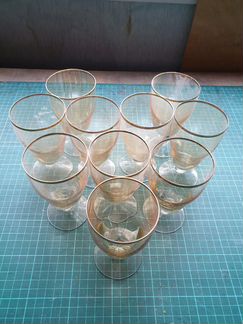 Бокалы с позолотой