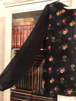 Полупрозрачная блузка new look темно-синяя