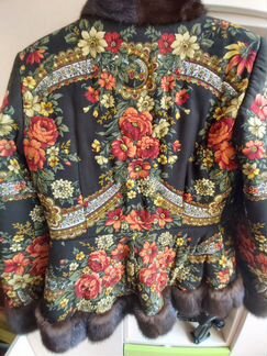 Шубка женская в русском стиле, эксклюзив, 44-46