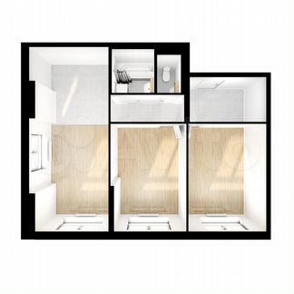 2-к квартира, 62 м², 22/24 эт.