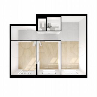 2-к квартира, 62.6 м², 6/17 эт.