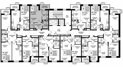 1-к квартира, 31.9 м², 7/17 эт.