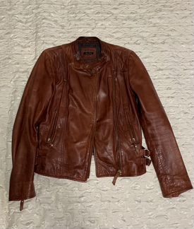 Куртка из кожи Massimo Dutti