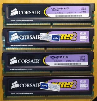 Corsair CM2X1024-6400 DDR2-800 1Gb 5-5-5-12