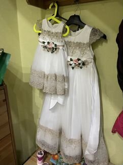 Нарядное платье для девочки 2 года, 9 лет