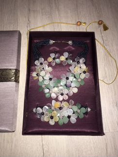 Набор украшений ручной работы из натурального камн