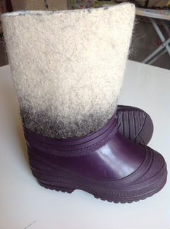 Продаю валенки натуральные с калошами размер 24 (1