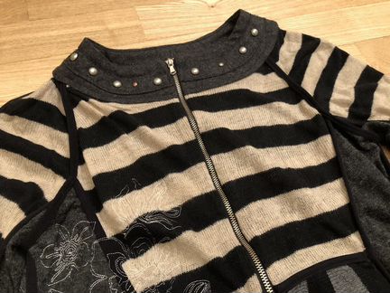 Pianura Studio полосаиый жакет на молнии