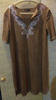 Платье замшевое