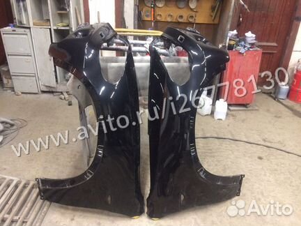 Крыло левое правое бмв е70 х5 черные в цвет 475