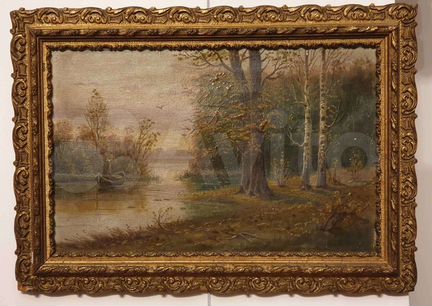 Антикварные картины масло акварели в наличии 19век