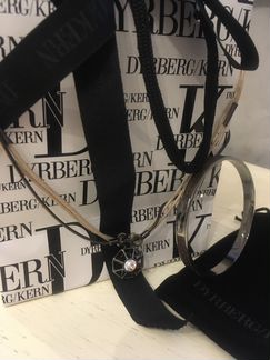 Колье октагон и кожаный браслет dyrberg/kern