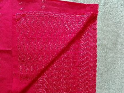 Ткань вискоза с вышивкой