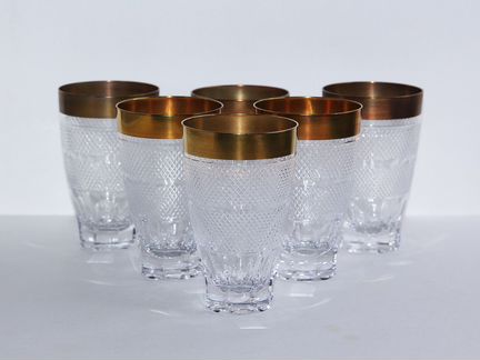 Moser стаканы Хайбол 6шт антик