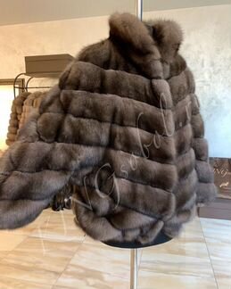 Шуба из баргузинского соболя, седина 2