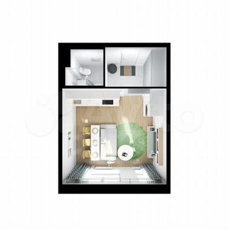 Квартира-студия, 27 м², 24/25 эт.