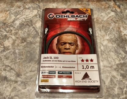 Кабель Oehlbach 3.5 мм Jack на 3.5 мм Jack, 1 м