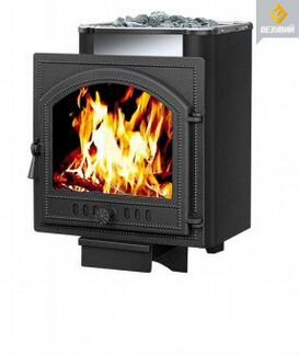 Чугун печь везувий Сенсация 16 Антрацит (205)