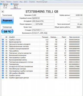 Seagate 750гб для сервера