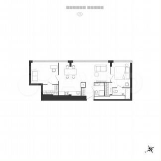 2-к апартаменты, 63.5 м², 23/26 эт.