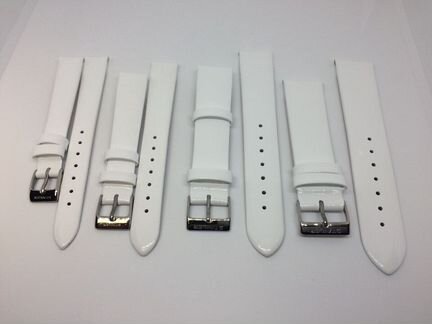 Лаковый Белый ремешок для часов Stailer 4 вида
