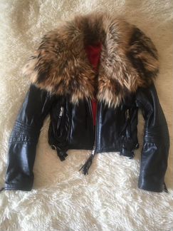 Куртка зимняя с мехом dsquared