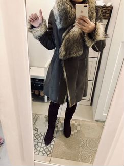 Дубленка Zara 42-44 р