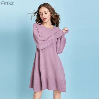 Тёплое клишенное платье от Artka