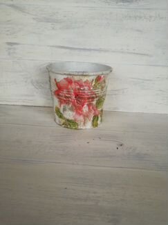 Кашпо для цветов и растений. Состаренное