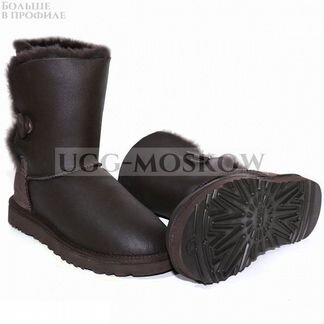 Угги UGG Bailey Button Metallic Chocolate Ар-N051