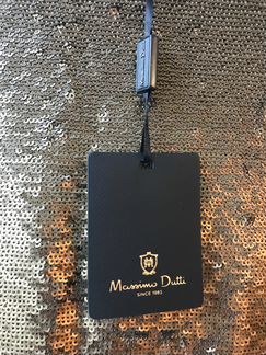 Блестящий золотой топ с пайетками Massimo Dutti