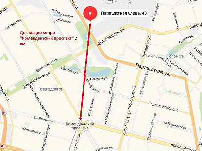Улица парашютная санкт петербург карта