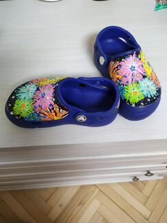 Кроксы детские светящиеся