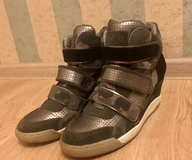 ASH сникерсы кроссовки кожа замша размер 40